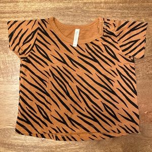 Rylee + Cru 3-6 months baby striped animal print tiger t